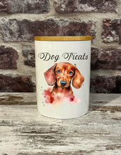Load image into Gallery viewer, Dog Treat Canister - Dachshund