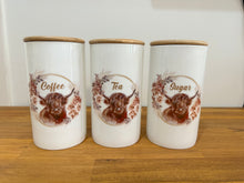 Load image into Gallery viewer, Country Storage Canisters - Boho Wreath Highland Collection