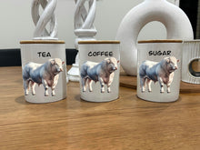 Load image into Gallery viewer, Country Storage Canisters - Charolais Bull Collection