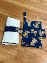 Load image into Gallery viewer, SALE - Nappy Change Set - Emerald Highland Cow