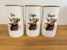 Load image into Gallery viewer, Country Storage Canisters - Sunflower Mum & Calf Collection