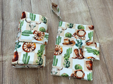 Load image into Gallery viewer, Nappy Change Set - Western Patchwork - PRE-ORDER