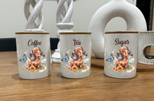 Load image into Gallery viewer, Country Storage Canisters - Butterfly Dachshund Collection