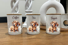 Load image into Gallery viewer, Country Storage Canisters - Watercolour Dachshund Collection