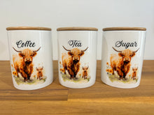Load image into Gallery viewer, Country Storage Canisters - Mum & Calf Highland Collection