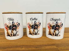 Load image into Gallery viewer, Country Storage Canisters - Watercolour Frenchie Collection
