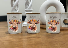 Load image into Gallery viewer, Country Storage Canisters - Floral Highland Collection