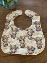 Load image into Gallery viewer, Feeding Bibs - Highland Cows