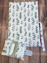 Load image into Gallery viewer, Nappy Change Set - Eucalyptus Leaves