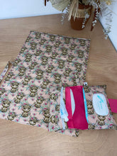 Load image into Gallery viewer, SALE - Nappy Change Set - Peach Highland Cow