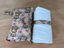 Load image into Gallery viewer, SALE - Nappy Change Set - Peach Highland Cow