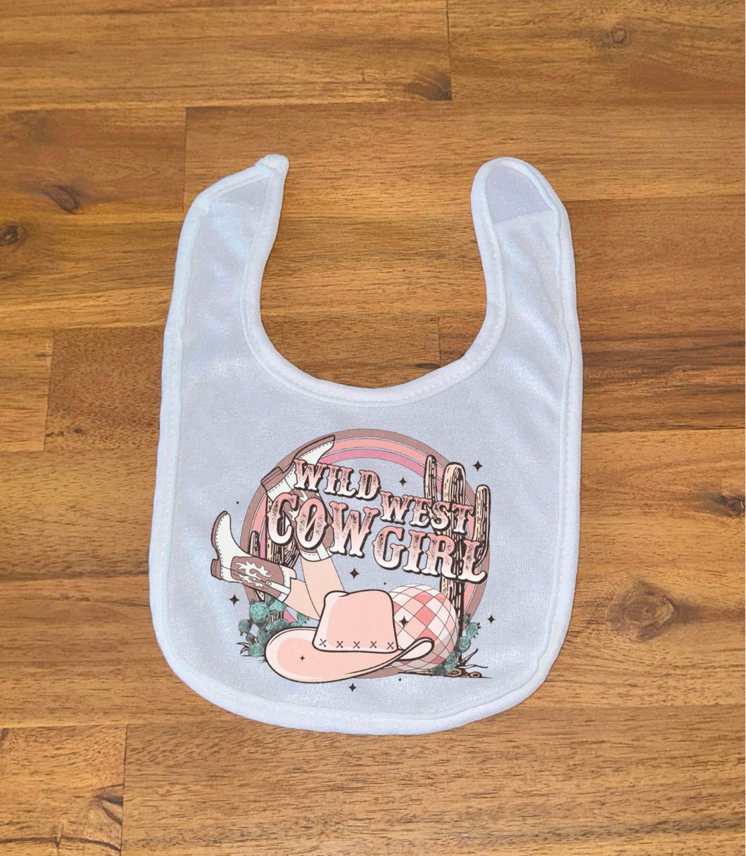 Printed Bib - Wild West Cowgirl