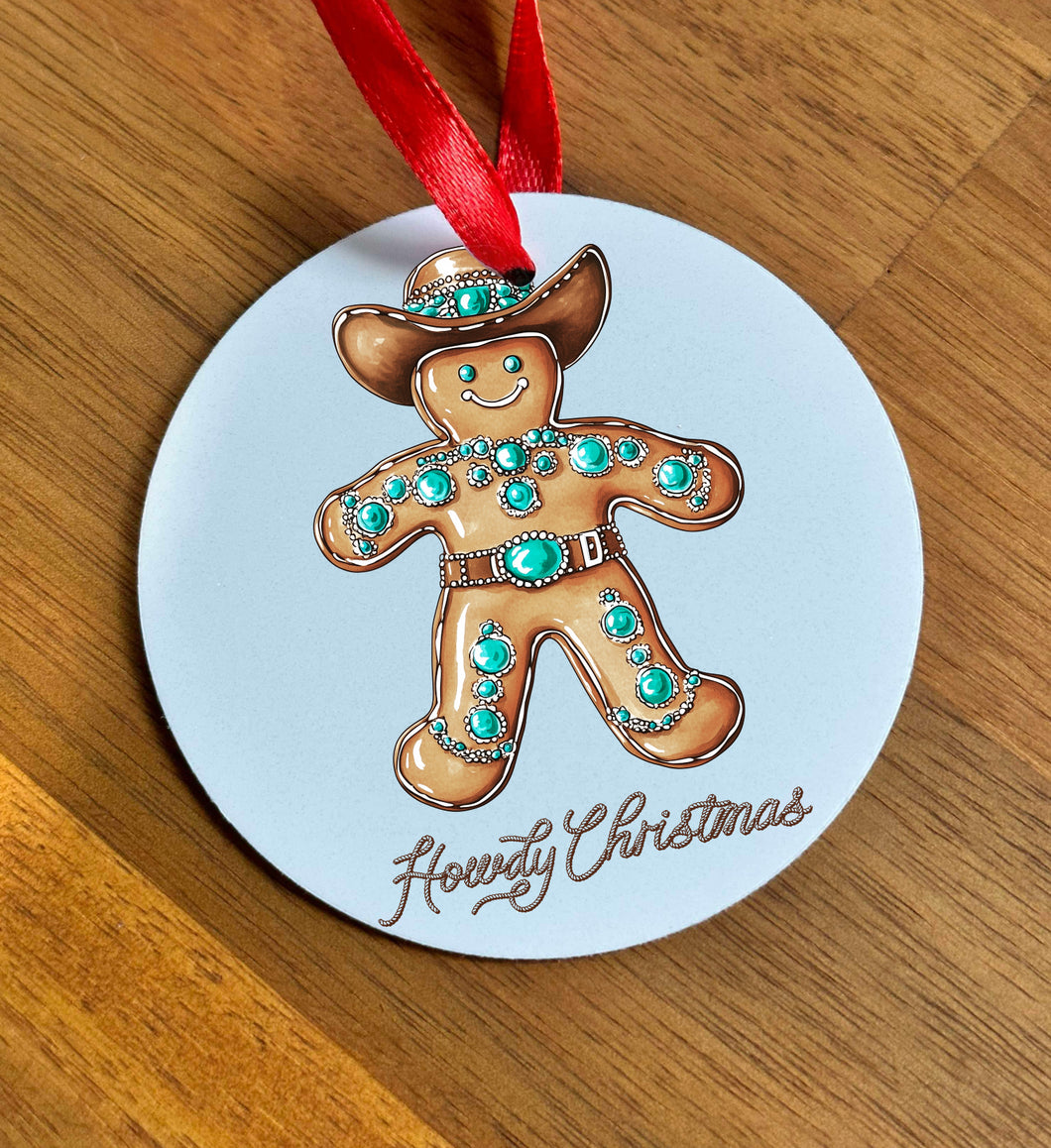 Christmas Bauble - Ginger Howdy Turquoise