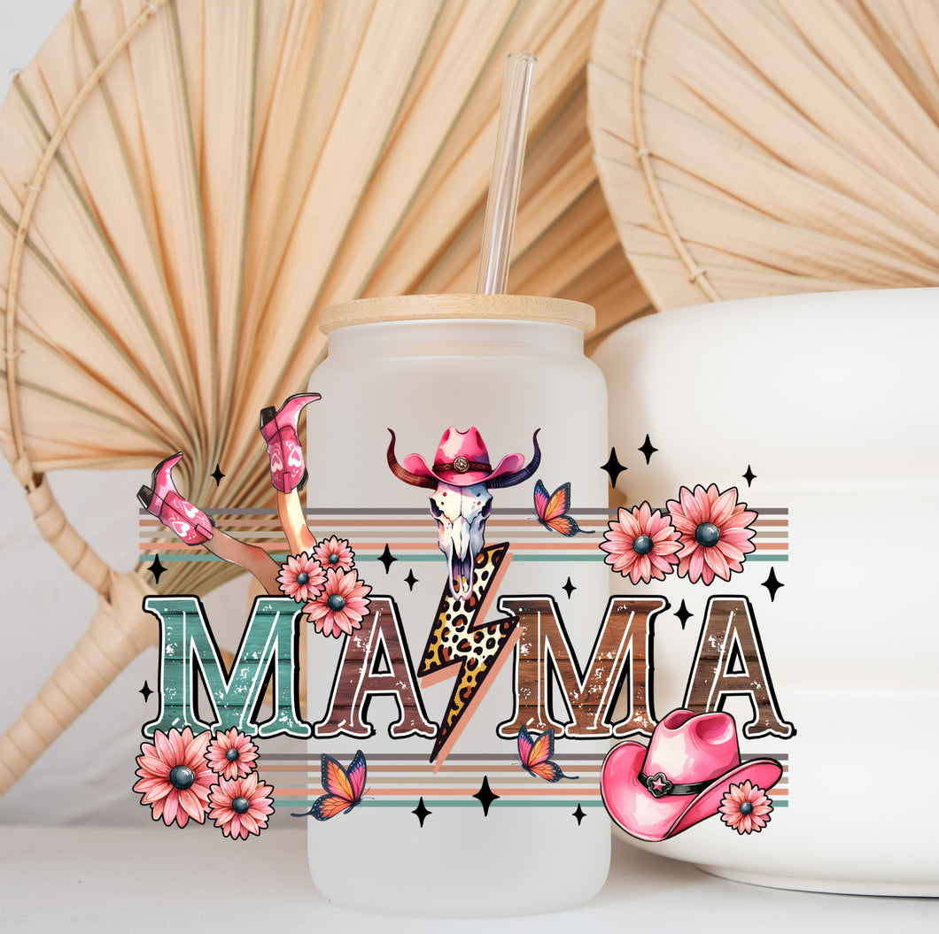 Glass Coffee Cup - MAMA