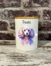 Load image into Gallery viewer, Dog Treat Canister - Poodle
