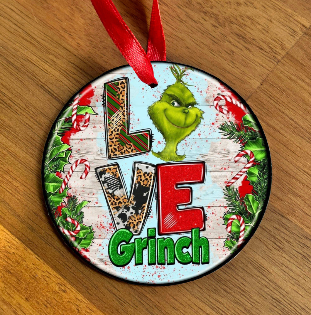 Christmas Bauble - Grinch Love