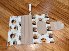 Load image into Gallery viewer, Nappy Wallet - Highland Cutie - PRE-ORDER
