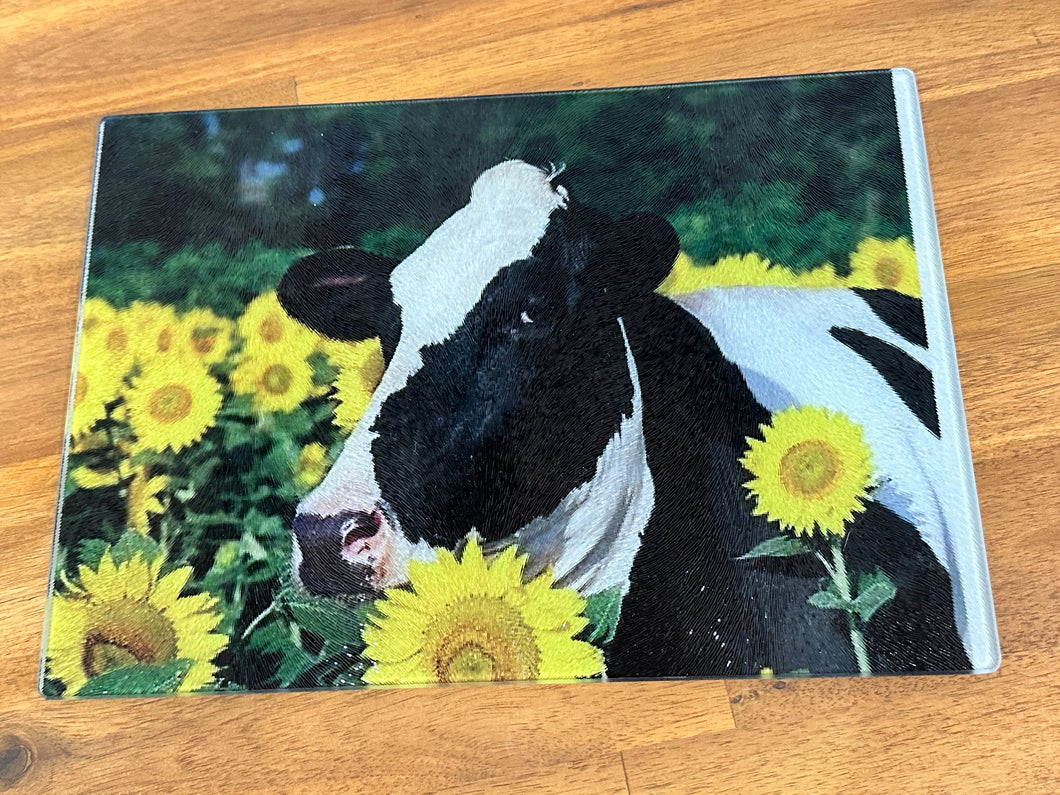 Glass Chopping Board - Image not big enough - Sunflower Cow