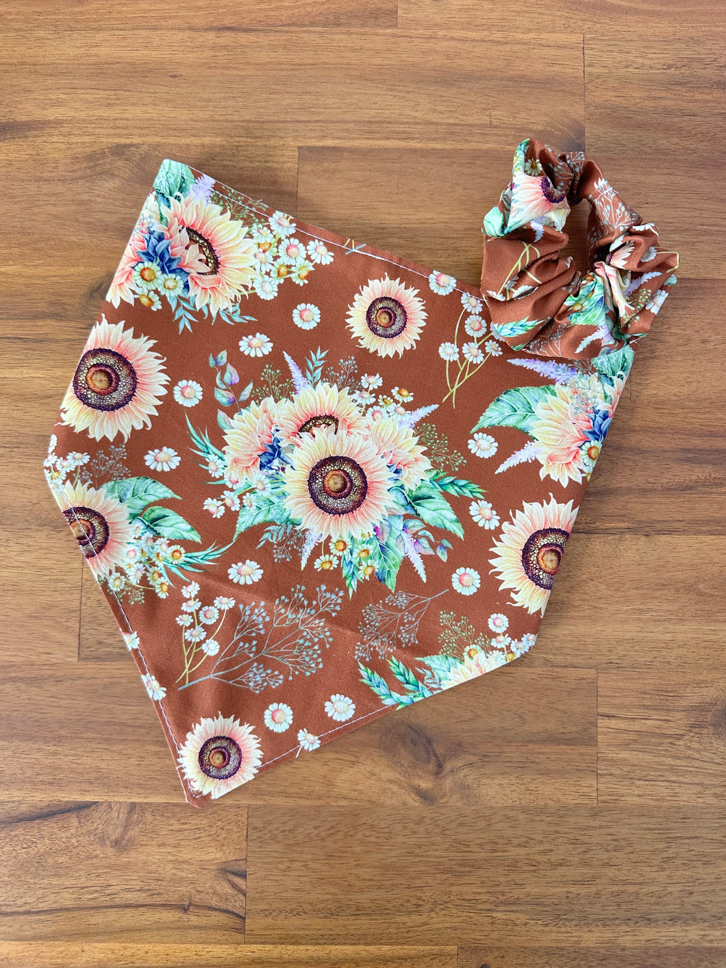 Neck Scarf - Rusty Sunflower