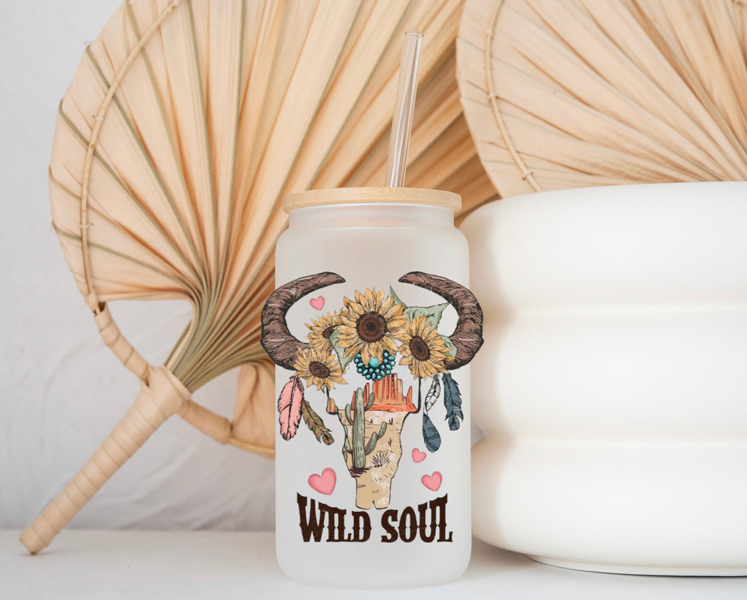 Glass Coffee Cup - Wild Soul