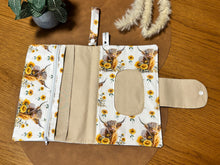 Load image into Gallery viewer, Nappy Wallet - LFD Sunflower Highland
