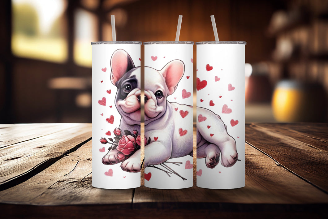 Valentine Frenchie Tumbler