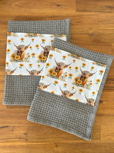 Load image into Gallery viewer, Tea Towel Set - Sunflower Highland
