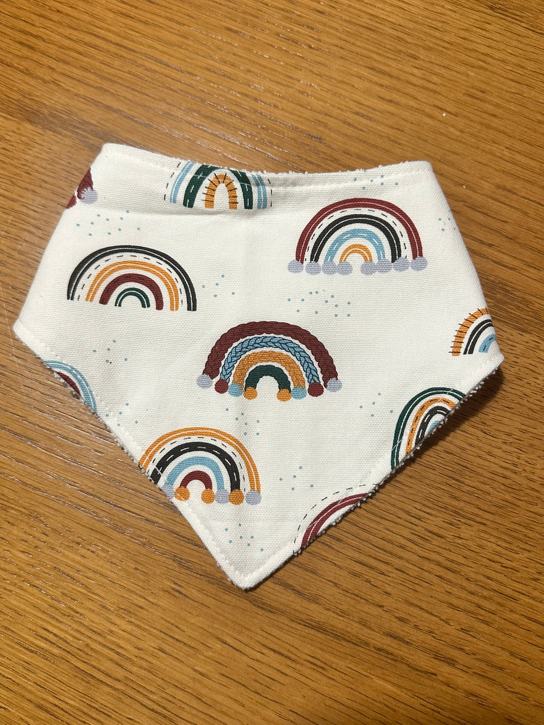 Bandana Bib - Rustic Rainbow