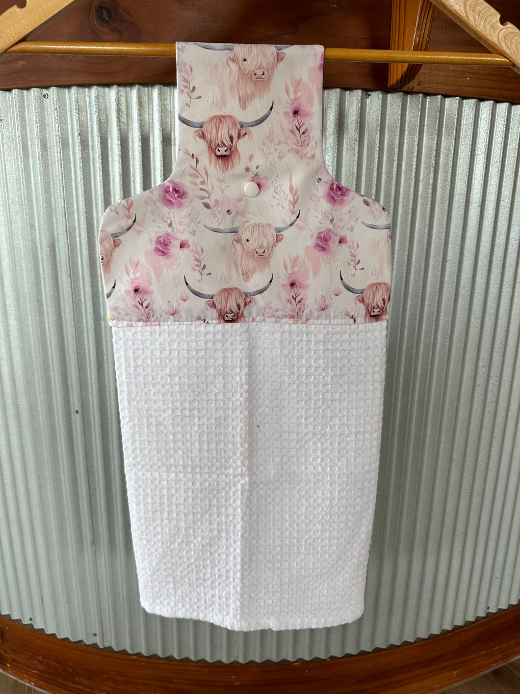 Hanging Tea Towel - Pink Highland