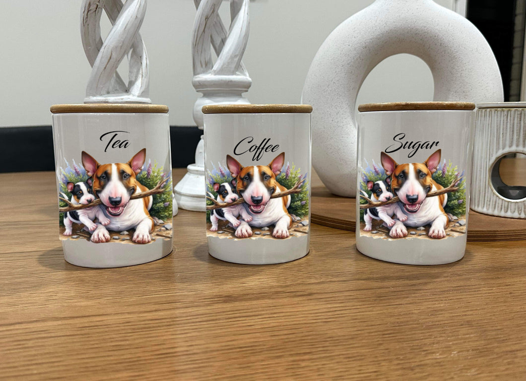 Country Storage Canisters - The Bull Terrier Collection