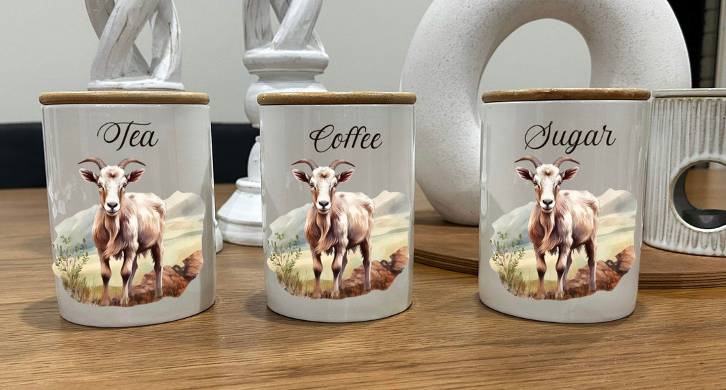 Country Storage Canisters - Goat Collection