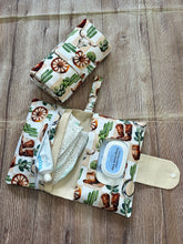 Load image into Gallery viewer, Nappy Change Set - Western Patchwork - PRE-ORDER
