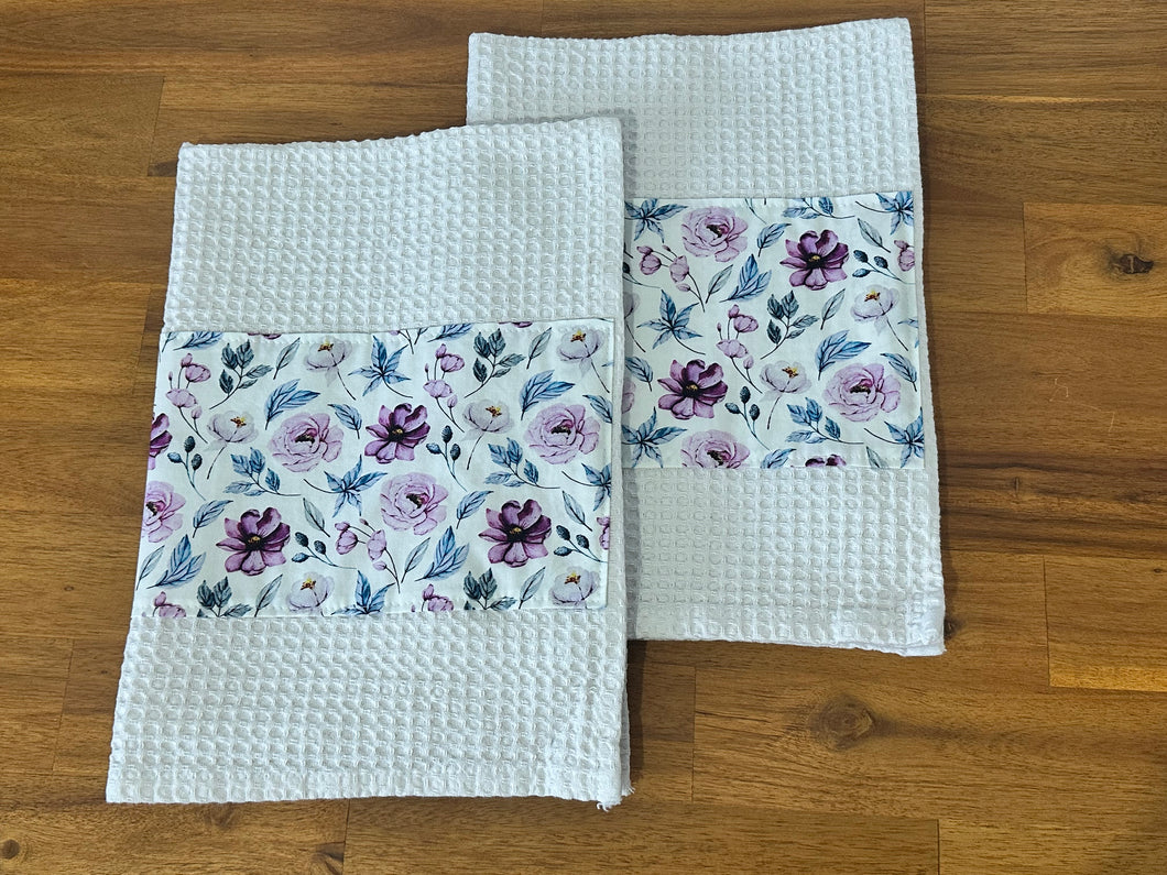 Tea Towel Set - White Floral