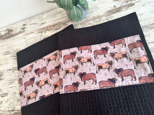 Load image into Gallery viewer, Tea Towel Set - Red Brahmans
