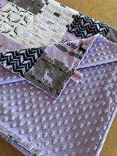 Load image into Gallery viewer, PRE-ORDER Minky Blanket - Little One - Purple
