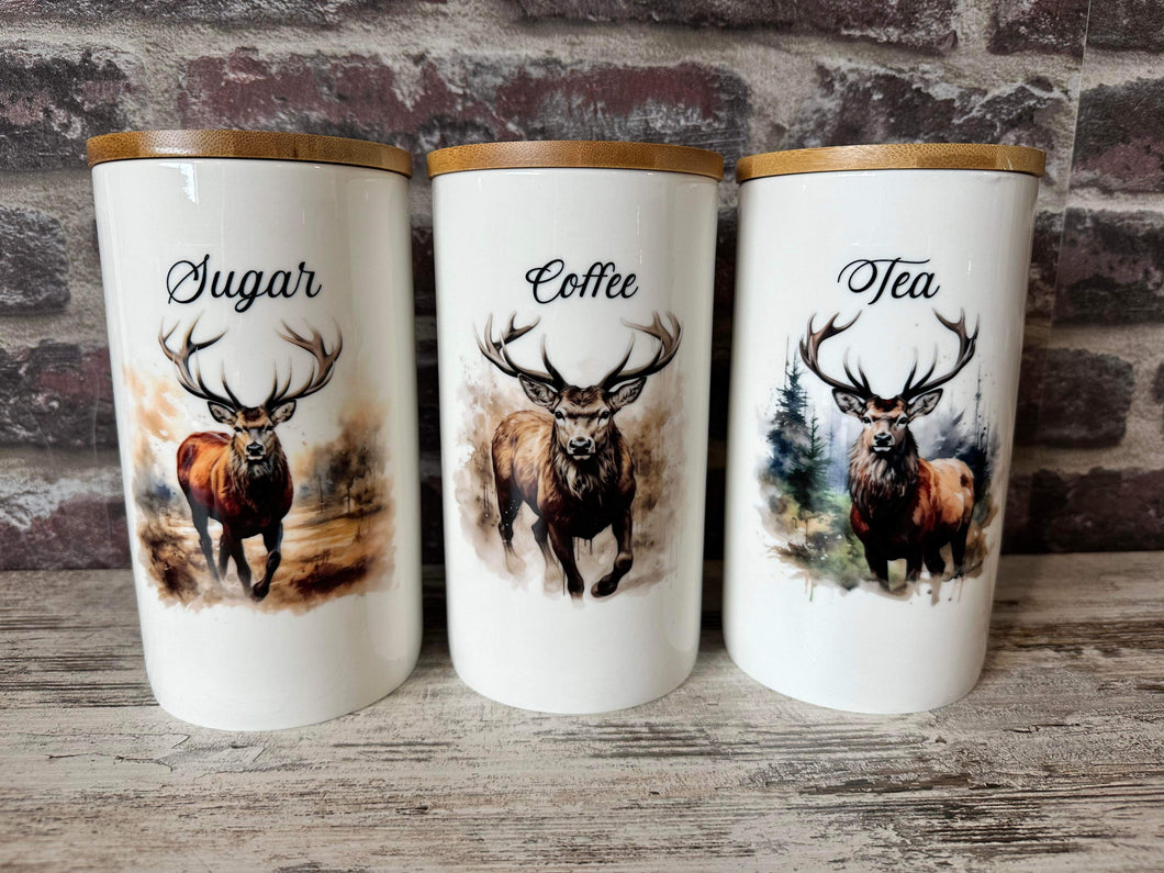 Country Storage Canisters - Red Deer Collection