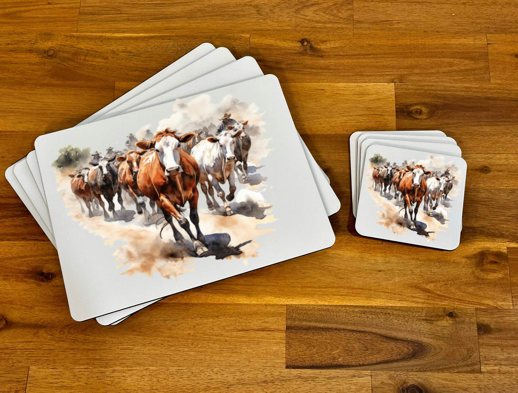 Placemat & Coaster Set - The Herd