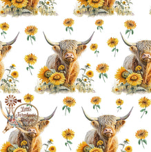 Load image into Gallery viewer, Hanging Tea Towel - Sunflower Highland
