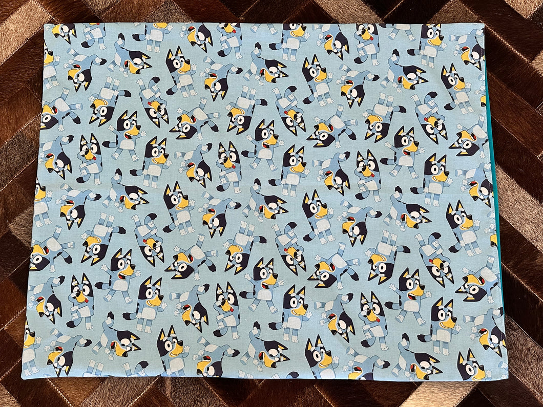 Standard Pillowcase - Blue Dog