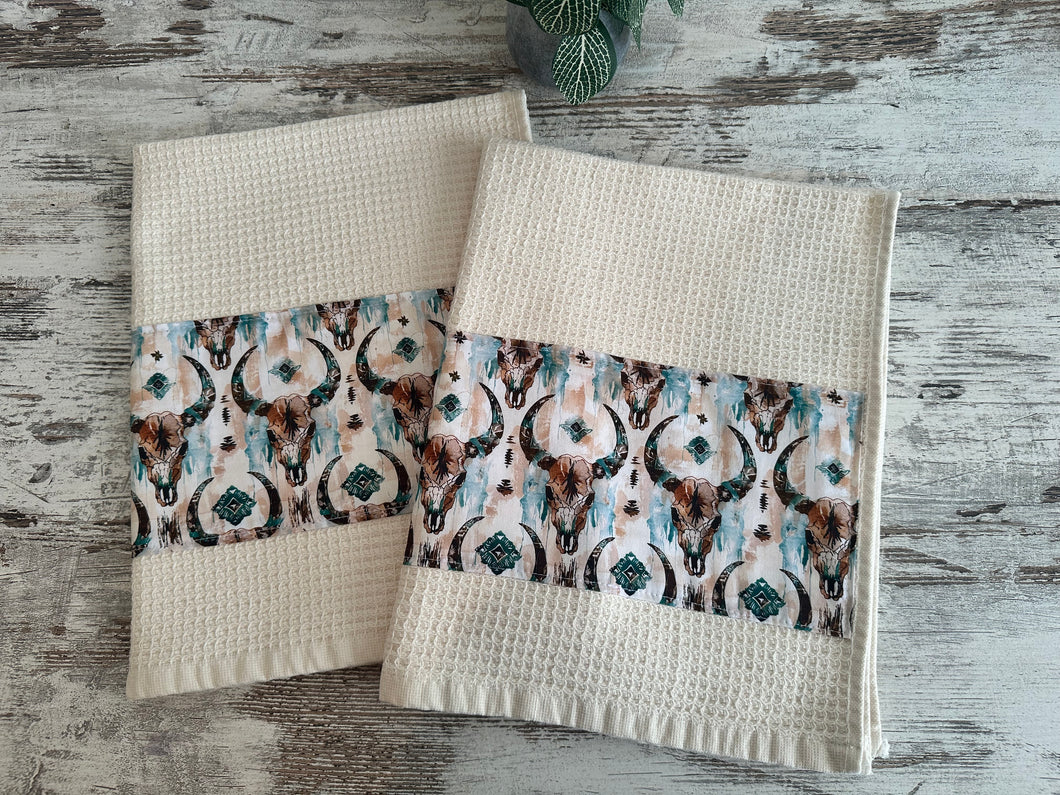 Tea Towel Set - Bullskull