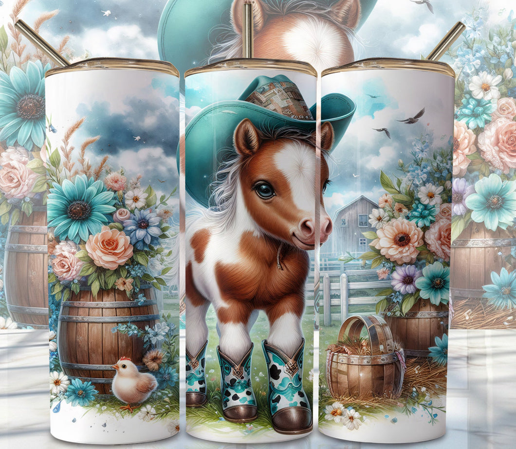 20oz Tumbler - Cowgirl Foal