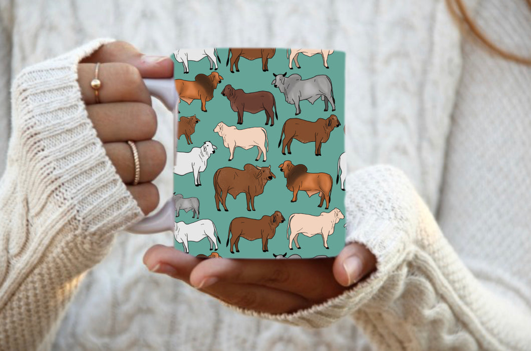 Teal Brahmans Mug