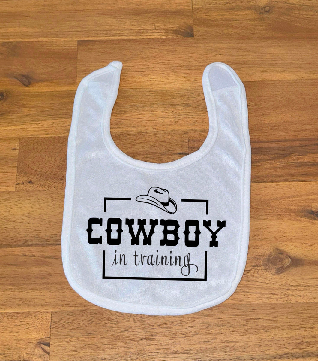 Printed Bib - Cowboy In Training