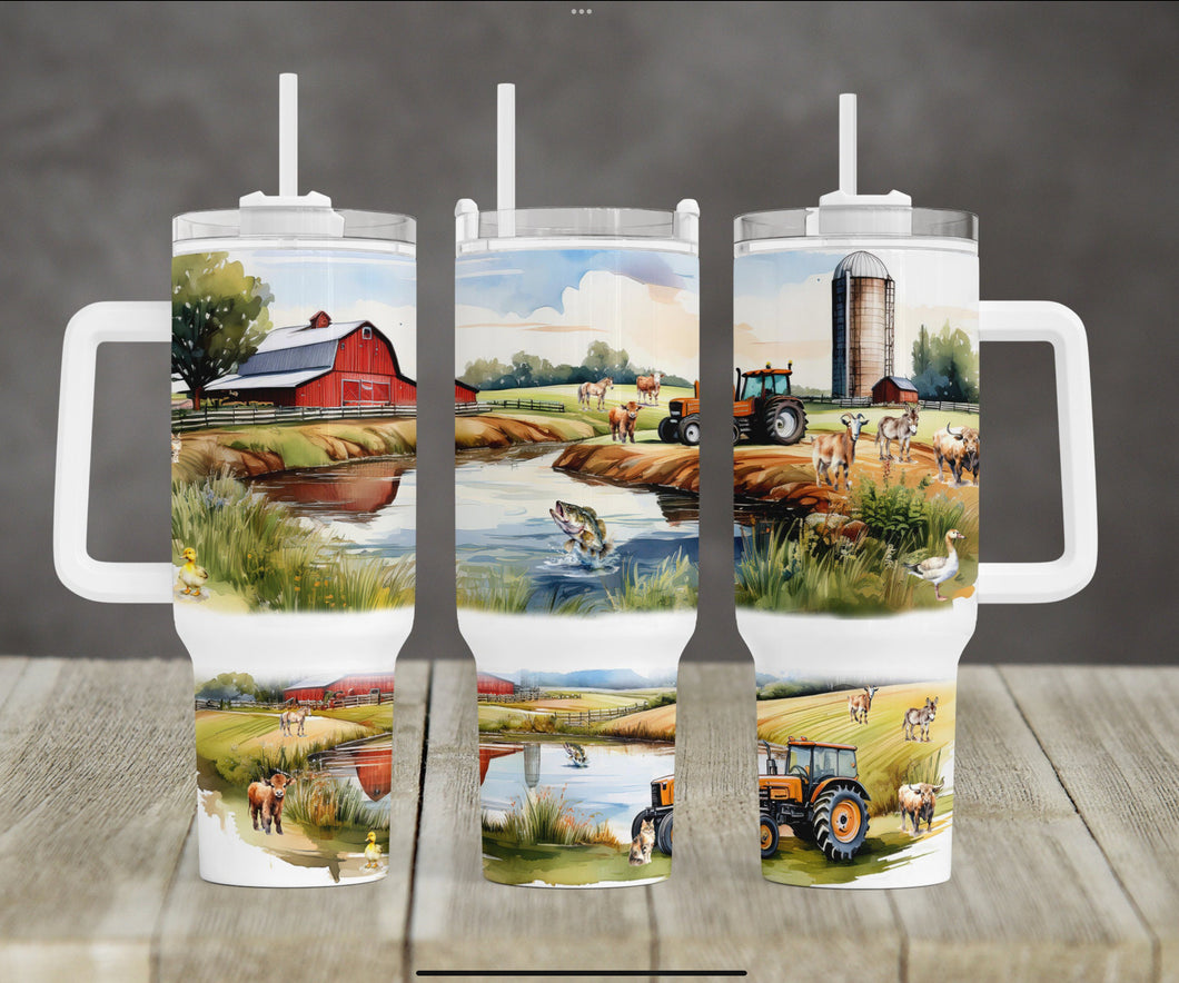 40oz Tumbler - Farm