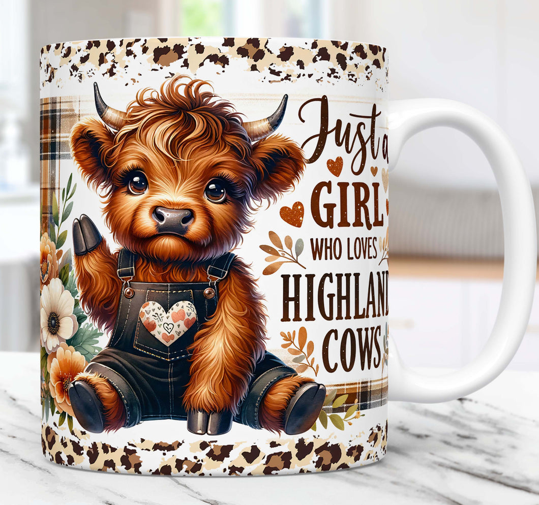 Just A Girl Who Loves Highland Cows Mug