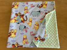 Load image into Gallery viewer, Minky Blanket - Purple Base Pooh Bear

