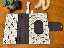 Load image into Gallery viewer, Nappy Wallet - Gingham Cows

