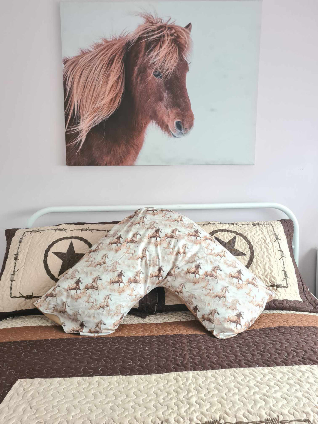 Tri Pillowcase - Running Horses - PRE-ORDER