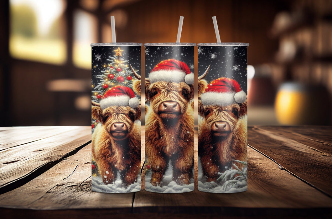 3 Christmas Highlands Tumbler