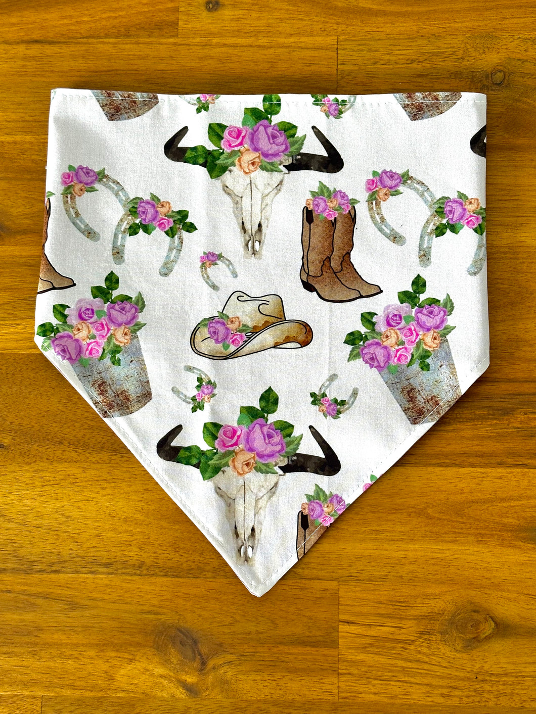 Neck Scarf - Cowgirl Skull